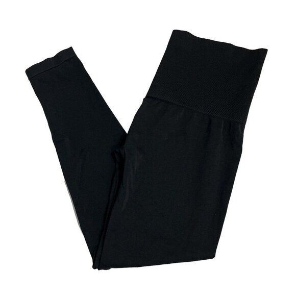 Assets by Spanx Leggings Womens‎ 1X Black High Waist Ankle Pant Classic Slimming - Picture 1 of 7